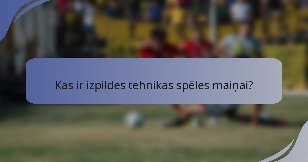 Kas ir izpildes tehnikas spēles maiņai?